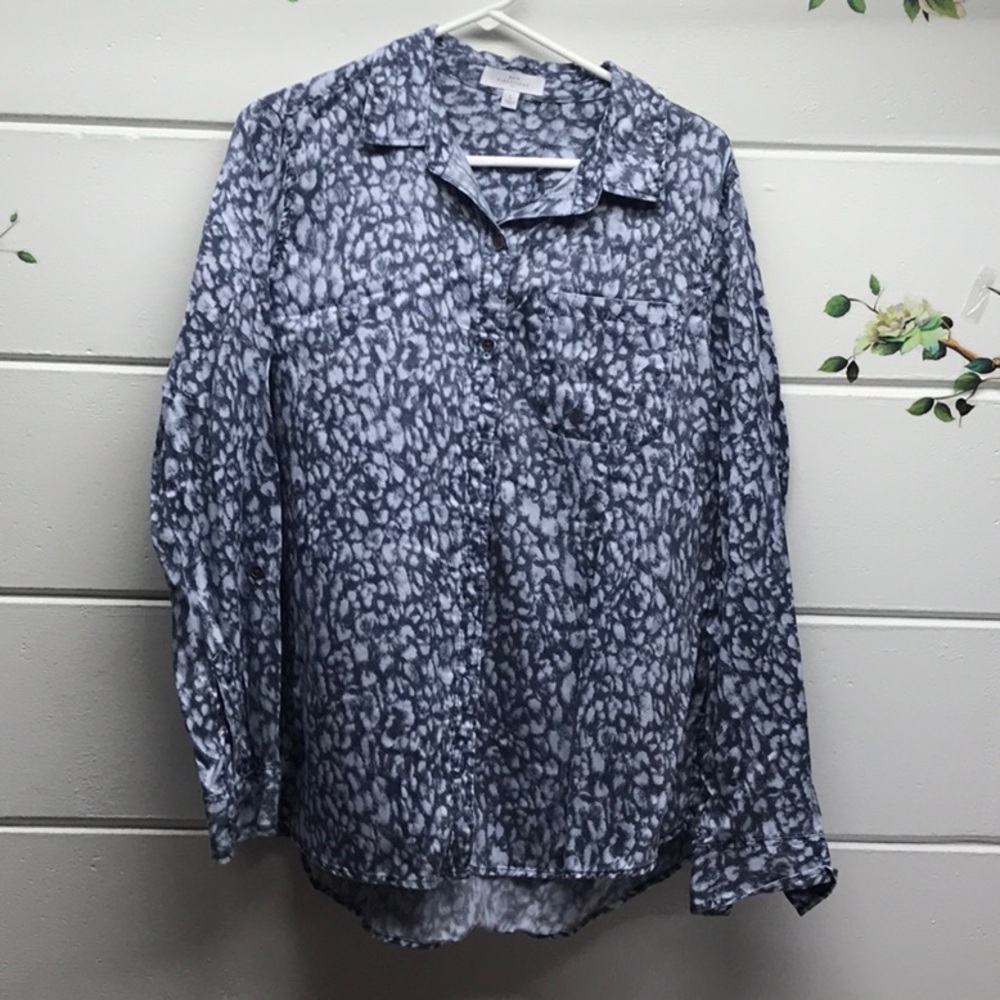New Directions Patterned Blouse. Large